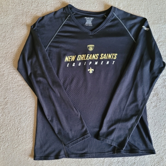 Reebok NFL New Orleans Saints long sleeve shirt size large - Picture 3 of 12